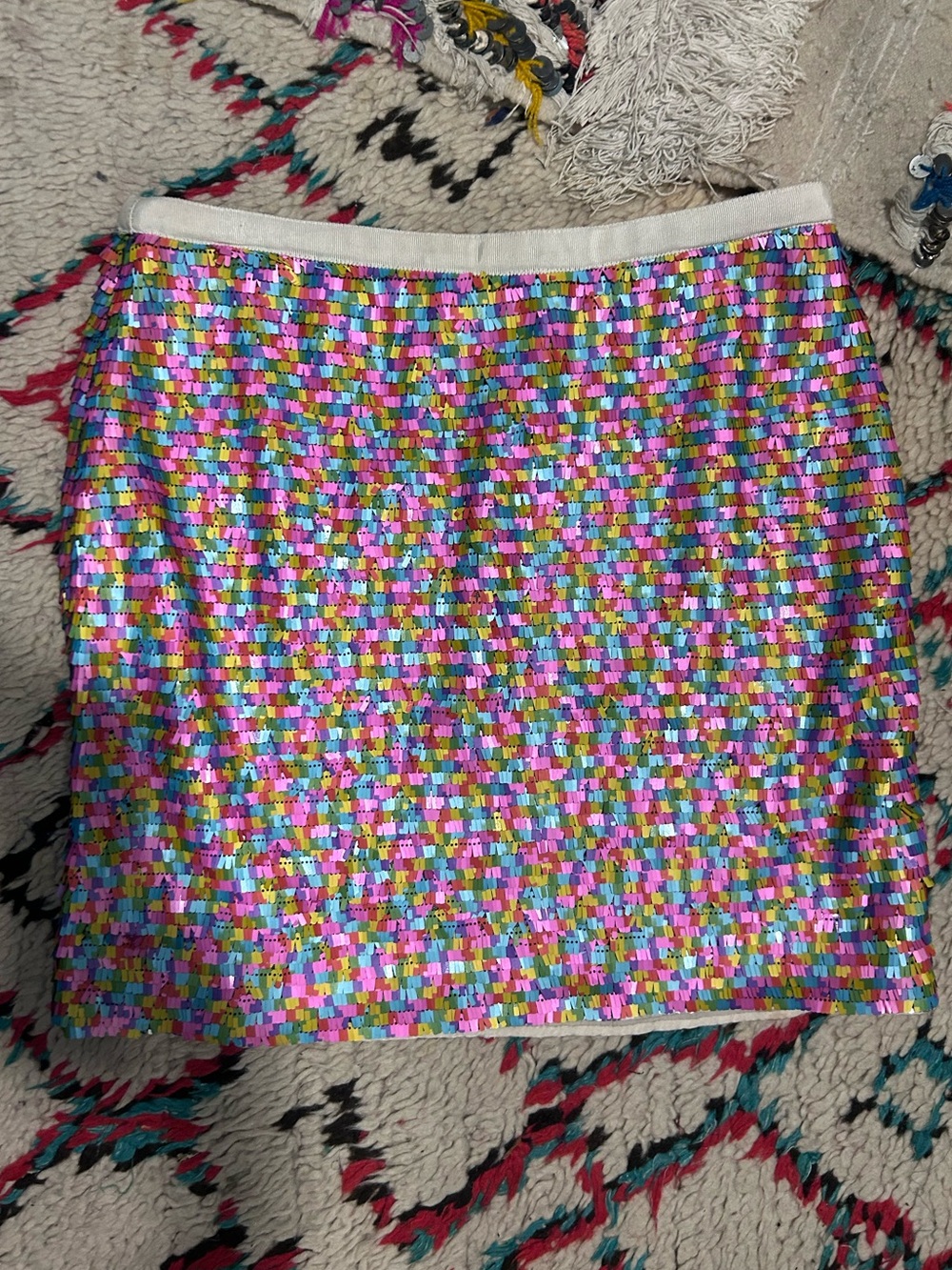 GREYLIN RAINBOW SEQUIN SKIRT